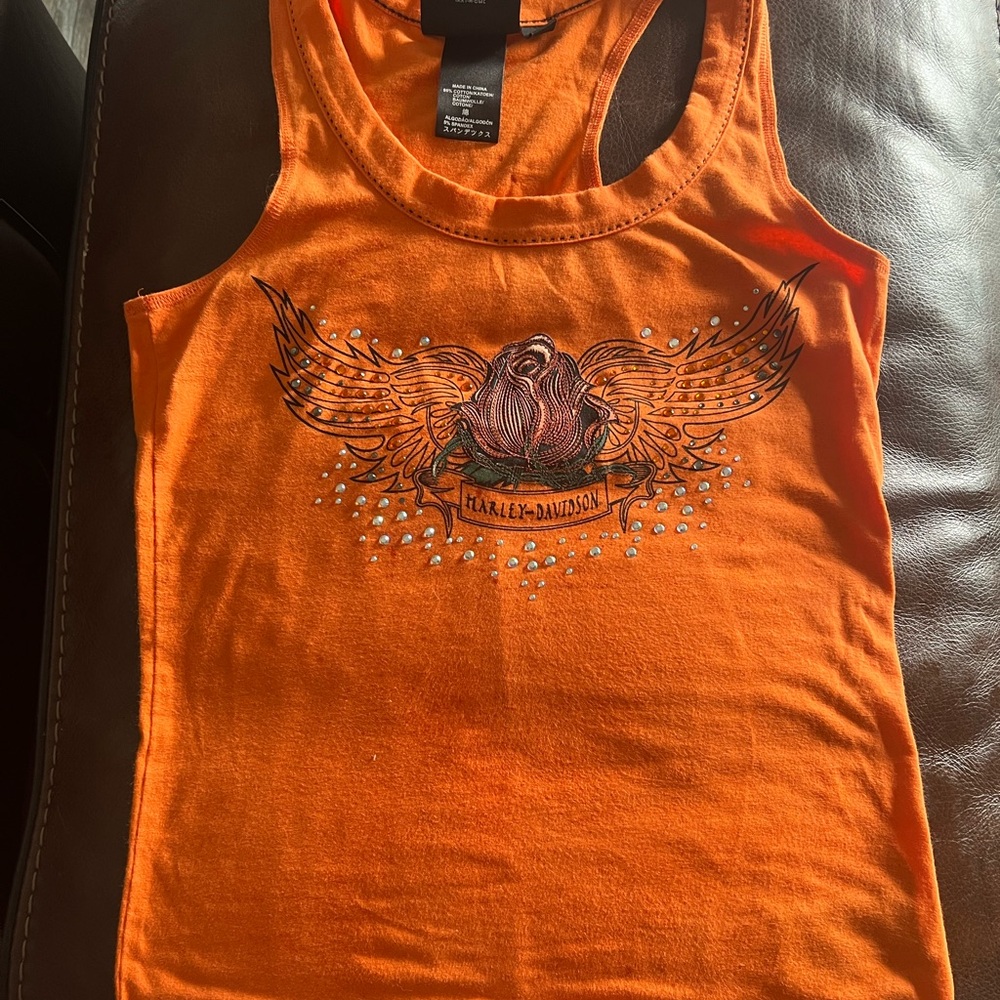 Harley-Davidson Vibrant Orange Tank